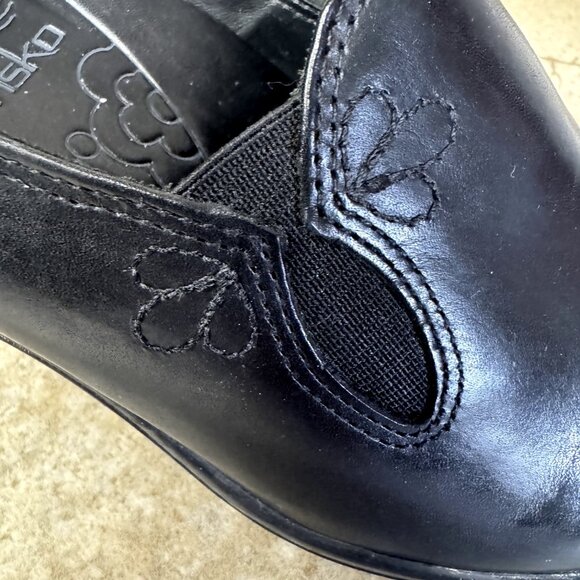 DANSKO WOMEN'S BLACK LEATHER CLOGS COMFORT SHOES SIZE 36 (US 5.5/6) - Picture 5 of 16